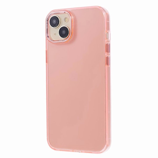 Til iPhone 15 Plus Cover Mobiltelefon Aluminium Legering Linseramme TPU+PC Bagcover Multicolor Style B