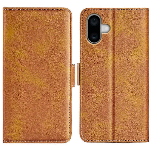 For iPhone 16 Etui Folio Flip Læder Wallet Stand Telefon Cover Multicolor Style D