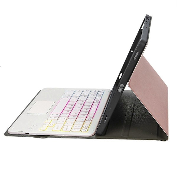 Type C A10B-AS iPad 10.9 (2022) -mallille, kynäpaikkamuotoilu, nahka + TPU-tablettitelinekotelo + irrotettava Multicolor Style C