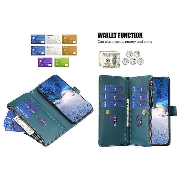 BF Style-19 Samsung Galaxy A15 4G -kotelo lompakko PU-nahkainen jalustallinen puhelinkotelo Multicolor Style E