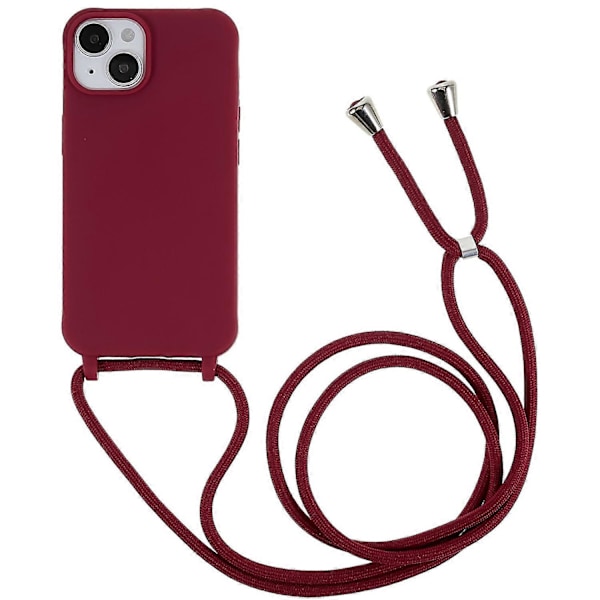 iPhone 14 Plus Integroitu TPU Puhelimen Takakansi Naarmuuntumista Estävä Suojus Nauhalla Multicolor Style D