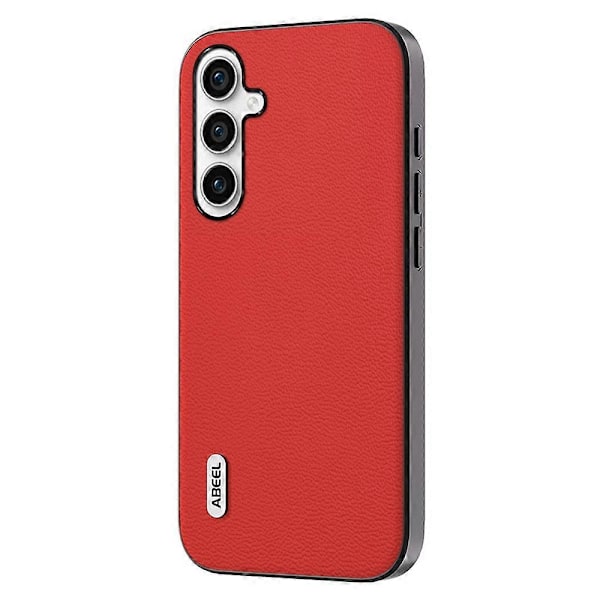 För Samsung Galaxy A54 5G Mobilskal Äkta Koläder Belagd PC+TPU Halkfritt Skydd Multicolor Style B