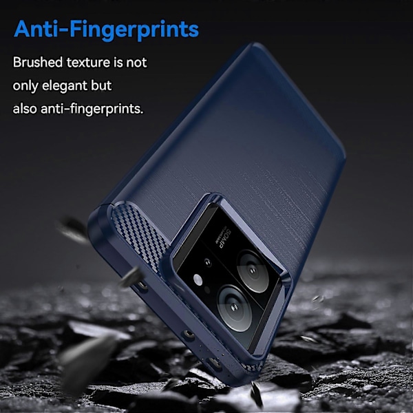 Xiaomi Redmi K60 Ultra/13T/13T Pro hiilikuitukuvioitu harjattu TPU-puhelinkotelo Multicolor Style C