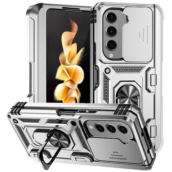 Skal för Samsung Galaxy Z Fold5 5G PC+TPU Anti-fall Skal med Ringstativ Multicolor Style H