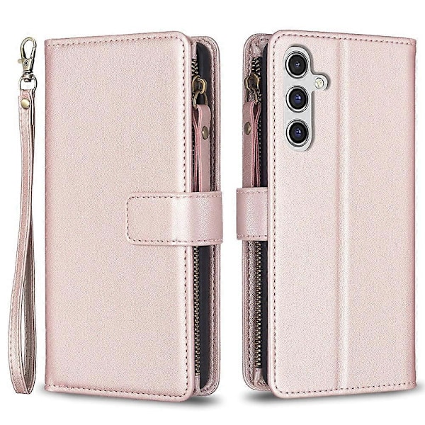 BF Style-19 Samsung Galaxy A15 4G -kotelo lompakko PU-nahkainen jalustallinen puhelinkotelo Multicolor Style D