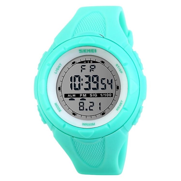 Skmei 1025 Outdoor Waterproof Large Dial Watch Baby Blue