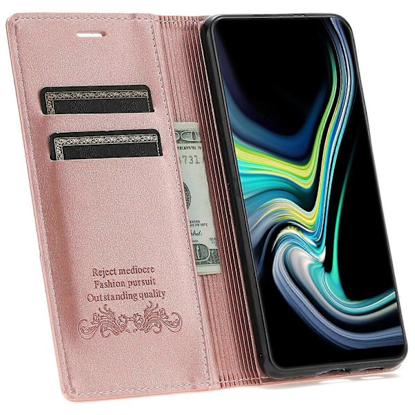 Auto-absorberende Magnetisk PU Læder Etui Wallet Stand Telefon Cover til Samsung Galaxy A53 5G Multicolor Style C