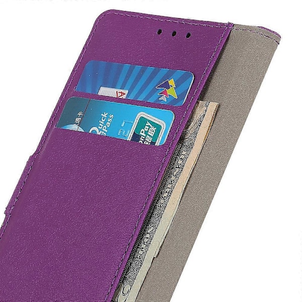PU-læder etui med stativ og pung til Motorola Moto G75 5G Multicolor Style B