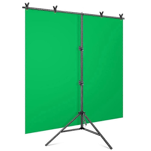 2 x 2m T-Type Stativ Baggrundsstøtte Kit med Firkantet Sandpose til Fotografi/Videografi Studio