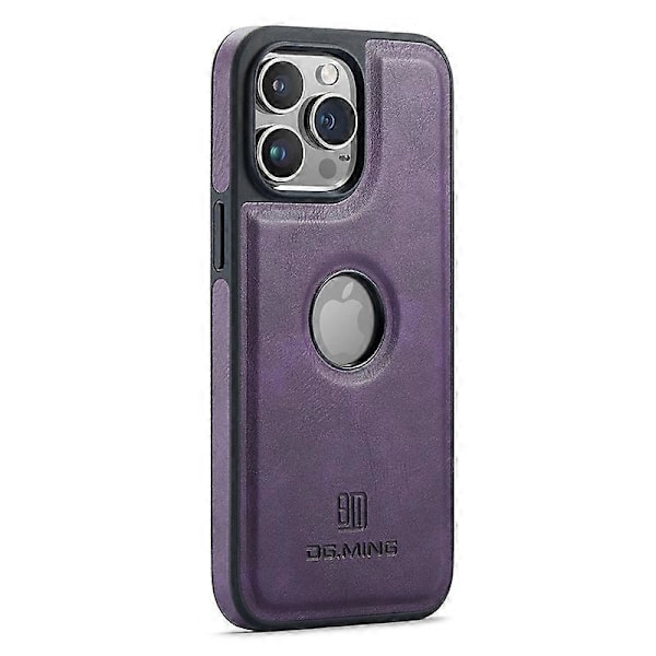 Skal för iPhone 15 Plus med logovy, baksida i PU-läder+PC+TPU Multicolor Style B