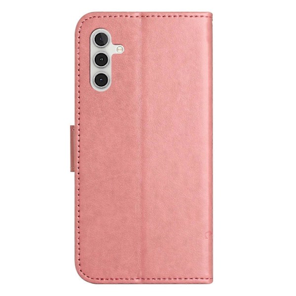 Til Samsung Galaxy A26 5G Etui Wallet Stand Præget Sommerfugl Blomst PU Læder Telefon Cover Multicolor Style H