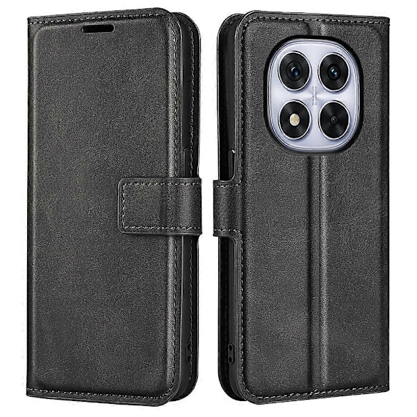 Til Xiaomi Redmi Note 14 Pro 5G Stand Case Anti-Scratch Kalvetekstur Læder Telefon Cover Multicolor Style B