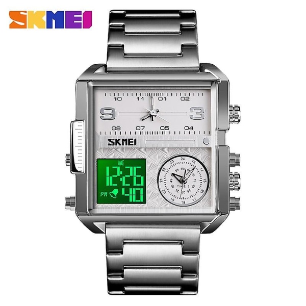 Skmei watch herr med stor urtavla watch med tre watch Skmei 1584 Quartz Watch Fashion Three-display gåva A
