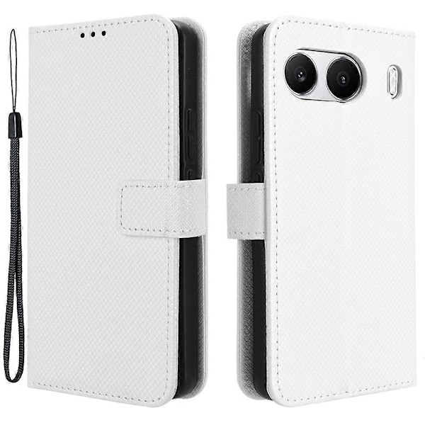 Til OnePlus Nord 4 5G Telefon Stand Case Diamant Tekstur PU Læder Cover Wallet Multicolor Style E