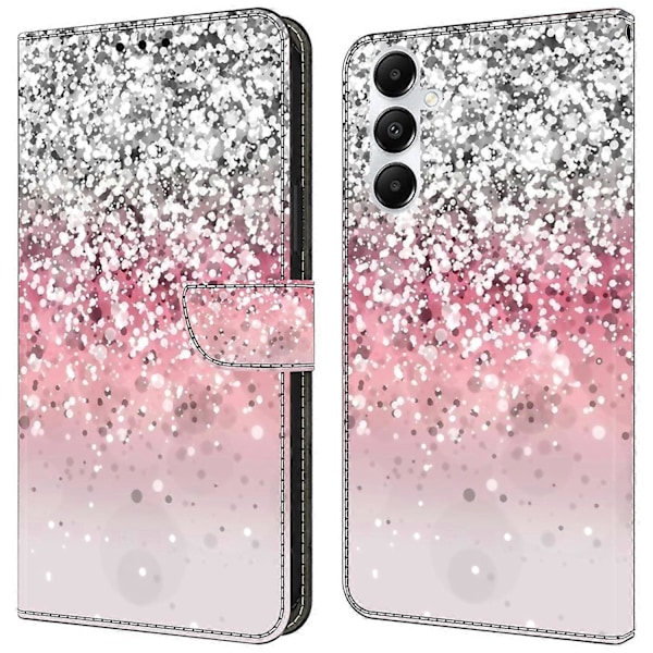 Til Samsung Galaxy A55 5G Mobiltelefon Etui Trykt 3D Mønster Stativ Læder Cover Multicolor Gradient