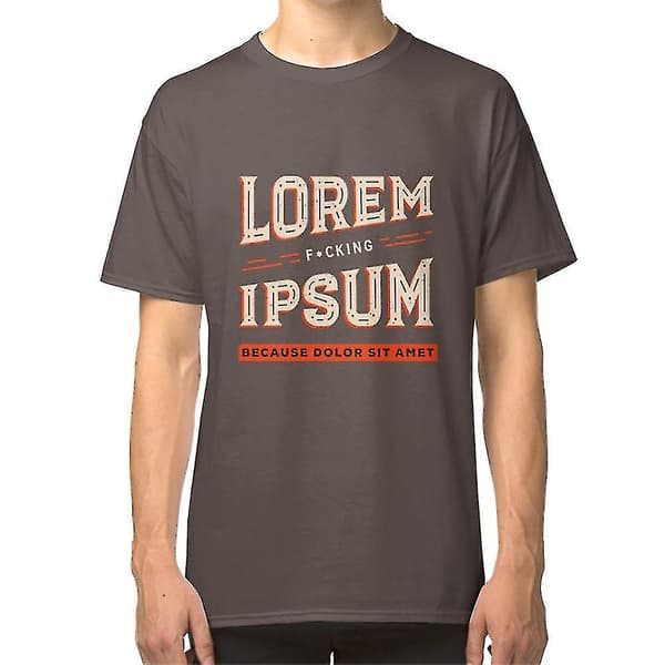 Lorem Ipsum T-paita black L