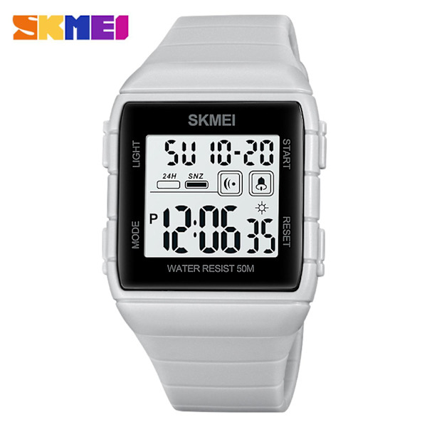 SKMEI 1960 sportklockor Nedräkning dubbel tid watch väckarklocka Kronografbord Digitala klockor grey