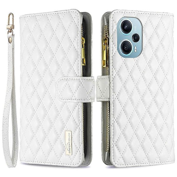 til Xiaomi Poco F5 5G/Redmi Note 12 Turbo Lynlåslomme Stativ Cover PU Læder Wallet Telefon Cover Multicolor Style B