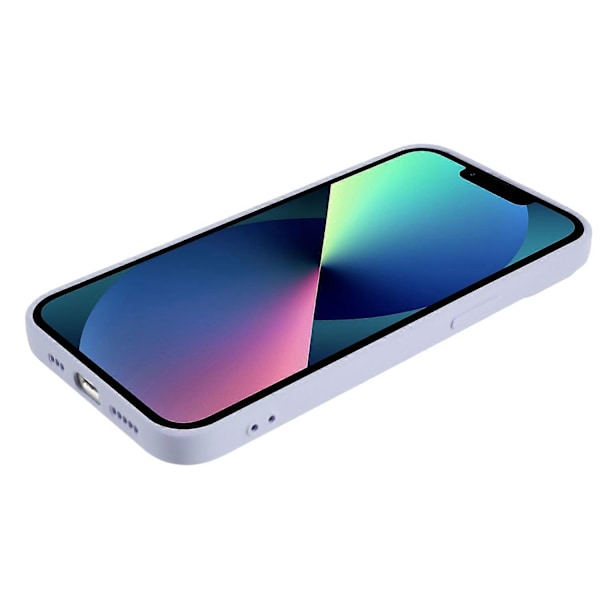 Mjukt TPU-skal med kameraskydd för iPhone 13 6,1 tum, mjukt fiberfoder, gummerat skydd Multicolor Style K