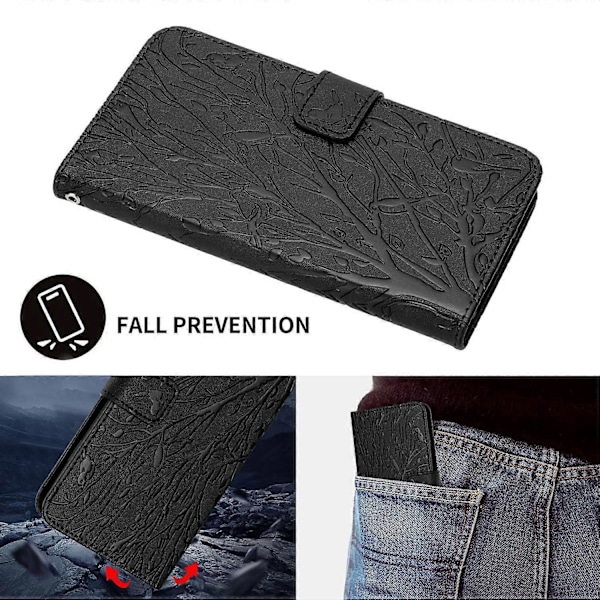 Til Samsung Galaxy A71 4G SM-A715 Læder Etui Wallet Stand Præget Telefon Cover Multicolor Style C