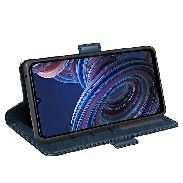 ZTE Blade A72 5G -puhelimen kuvioitu PU-nahkakotelo, jossa on kaksoismagneettiteline, lompakko ja iskunkestävä puhelinkotelo Multicolor Style D