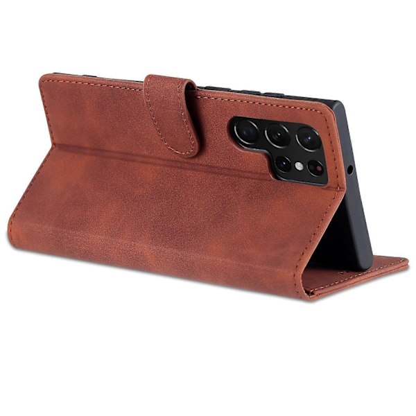 AZNS Fodral för Samsung Galaxy S24 Ultra Läder Skyddat Heltäckande Folio Flip Ställ Telefonskal Multicolor Style C