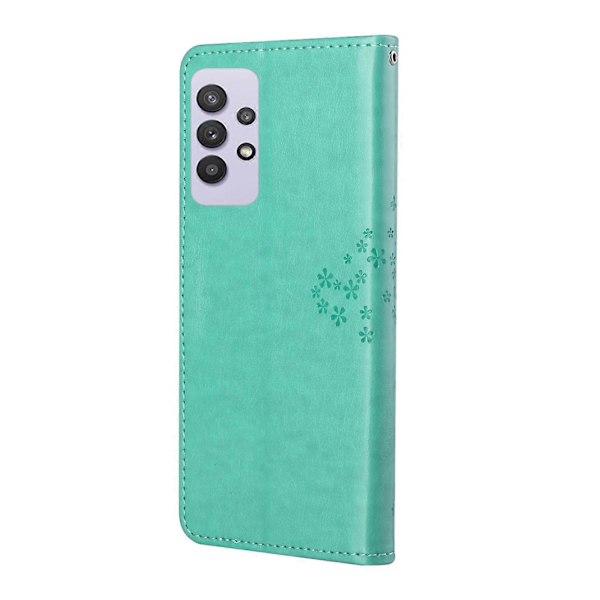 Ugle Mønster Tryk Design Læder Wallet Telefon Cover til Samsung Galaxy A32 4G (EU Version) Multicolor Style A