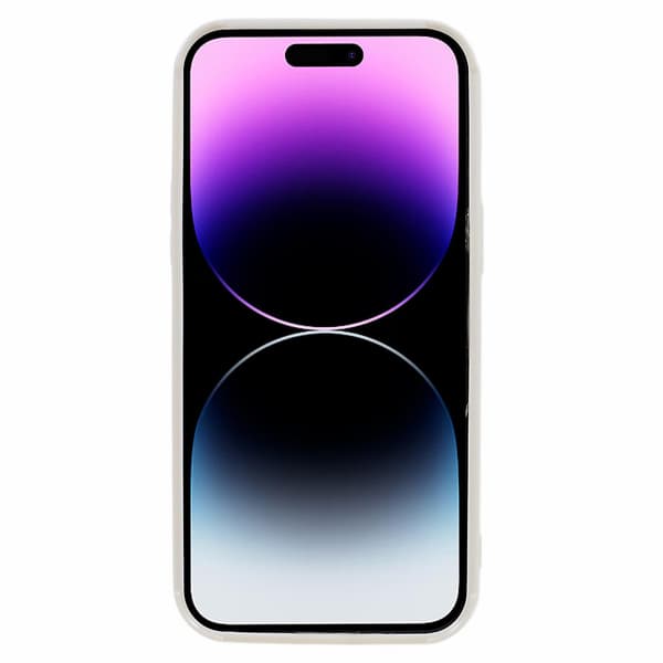 För Iphone 14 Pro 3d Stripes Pattern Phone case Flexibelt Tpu Stötsäkert cover White