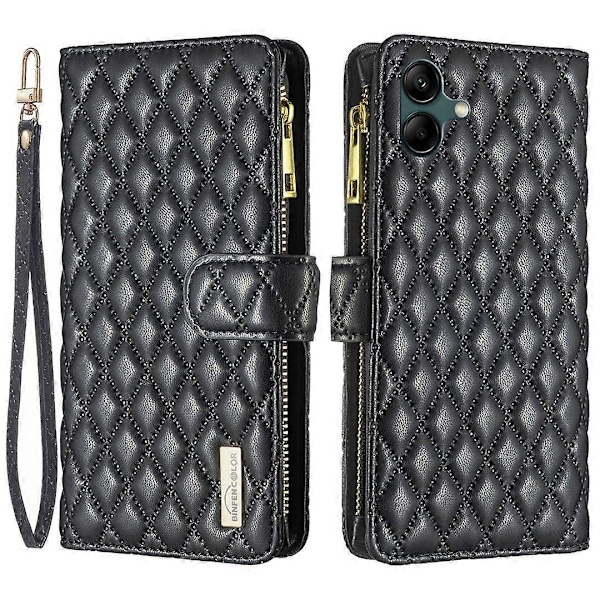Læderetui med lynlåslomme til Samsung Galaxy A05 4G Multicolor Style F