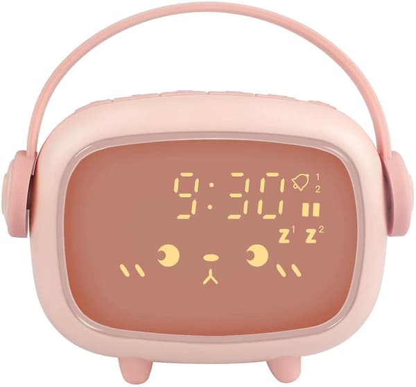 Digital ljusväckarklocka för barn Pink