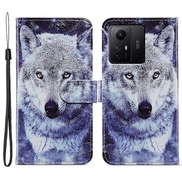 PU Læder Wallet Cover med Mønsterprint og Flip Stand til Xiaomi Redmi Note 12S 4G Multicolor Style P