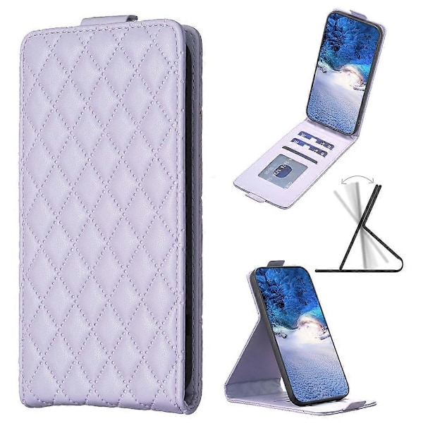 BF30 Samsung Galaxy A15 4G -kotelo pystysuora läppä PU-nahkainen puhelinkotelo korttipidikkeellä Multicolor Style C