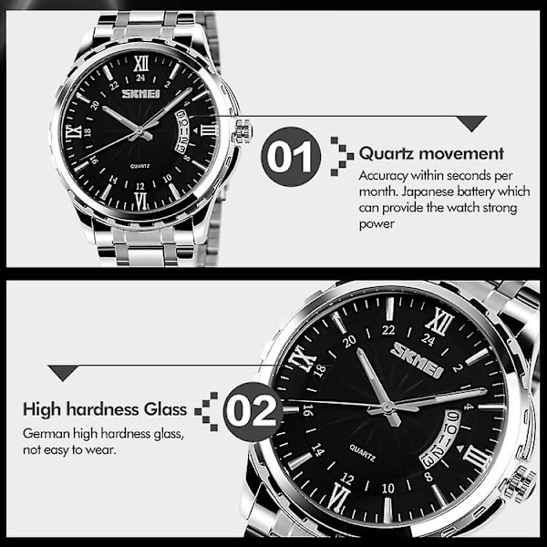 Skmei 9069 Multifunktionell utomhus vattentät watch Svart Black