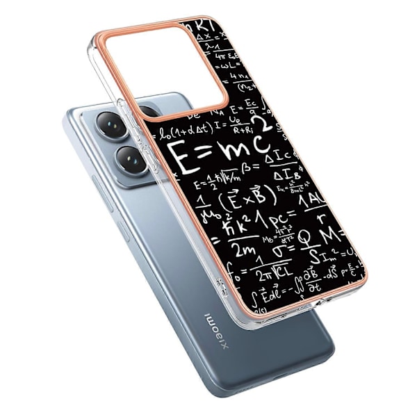 Til Xiaomi 14T Etui IMD-D Mønstertryk 2.0mm TPU Telefon Bagcover Multicolor Style D