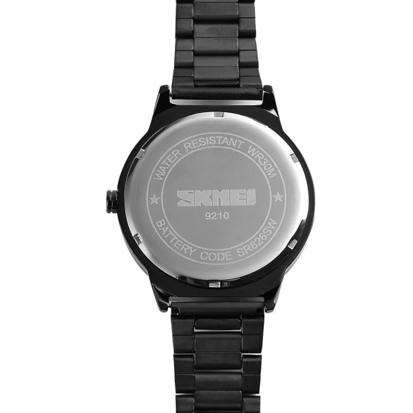 Skmei 9210 3d Overflate Vanntett Quartz Herreklokke Sølv Blå Silver blue
