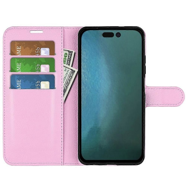 iPhone 14 6.1 tuuman PU-nahkainen lompakkokotelo jalustalla, kattava suojakuori Multicolor Style C