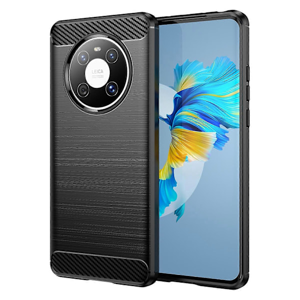 För Huawei Mate 40E/Mate 40 Skal Slim-Fit Kolfibertextur Telefonskal TPU Multicolor Style A