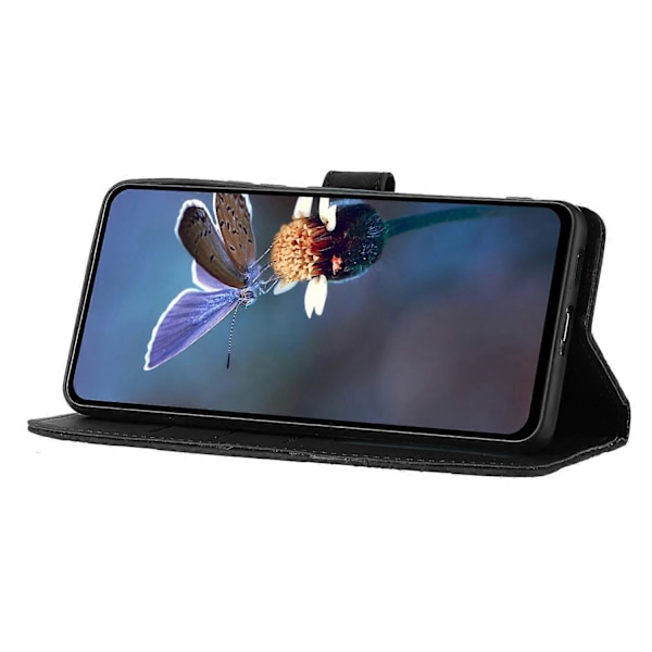 Til Samsung Galaxy A53 5G Telefon Cover PU Læder Prægede Blomster Stand Wallet Fuld Beskyttelse Case Multicolor Style D