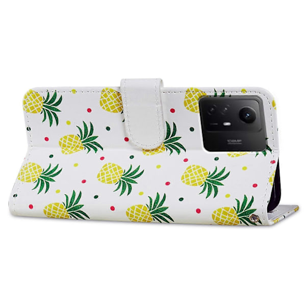 PU Læder Wallet Cover med Mønsterprint og Flip Stand til Xiaomi Redmi Note 12S 4G Multicolor Style M