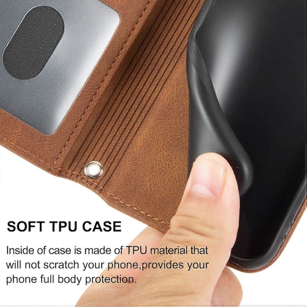 För iPhone 15 Plus Skal Präglat PU Läder Plånbok Anti-fall Telefonskydd med Rem Multicolor Style D