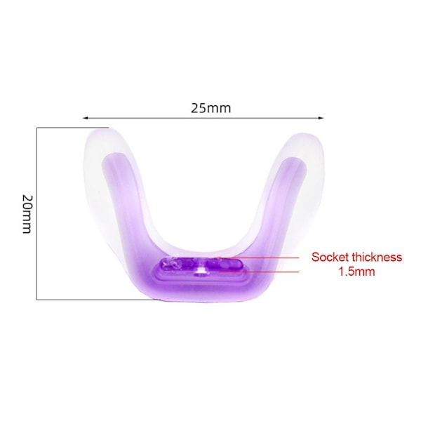 Nese-puter for briller U-formet nese-puter TRANSPARENT Transparent
