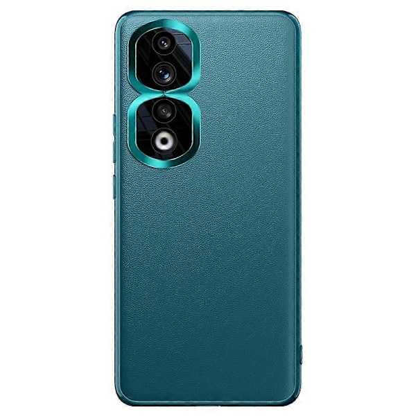 Metall Linsskyddsfodral för Honor 90 Pro, PU Läderbelagt TPU+PC Telefonskal (2:a Gen) Multicolor Style A