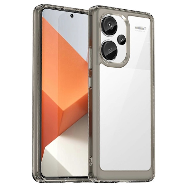 Skal för Xiaomi Redmi Note 13 Pro+ 5G Mobiltelefon TPU + Akryl Fodral Färgglad Ram Multicolor Transparent Grey