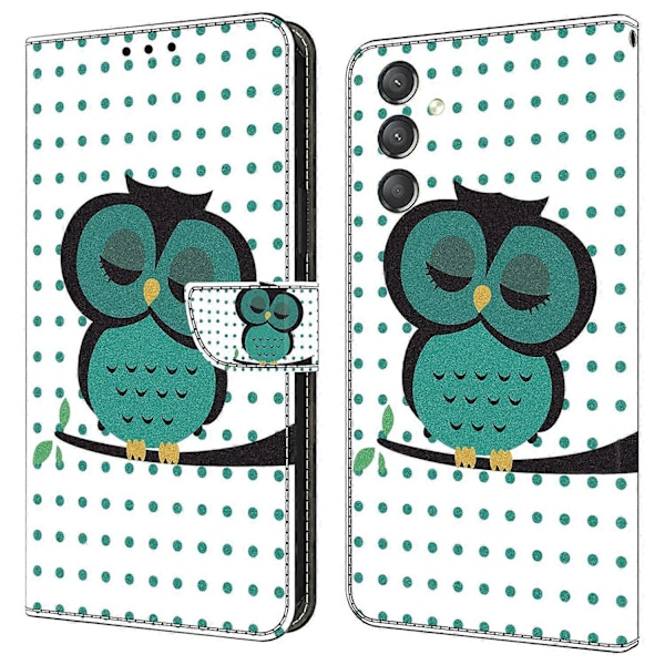 Til Samsung Galaxy A24 4G (162.1 x 77.6 x 8.3mm) Etui Stødsikkert Wallet Telefon Cover Multicolor Style H