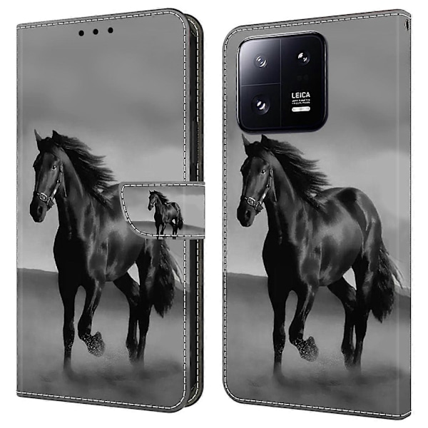 Wallet Case til Xiaomi 13 Pro 5G Etui Mønsterprint Læder Flip Telefon Cover Multicolor Style Q