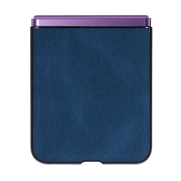 Til Motorola Razr 40 5G PU Læder+Hård PC Skal Retro Tekstur Stødsikkert Telefoncover Multicolor Style C