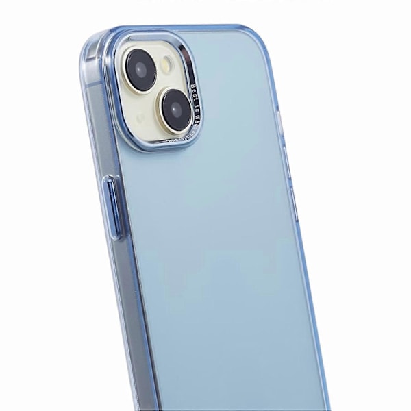 iPhone 15 Plus -puhelimen kuori, alumiiniseoksesta valmistettu linssikehys, TPU+PC-takakansi Multicolor Style A