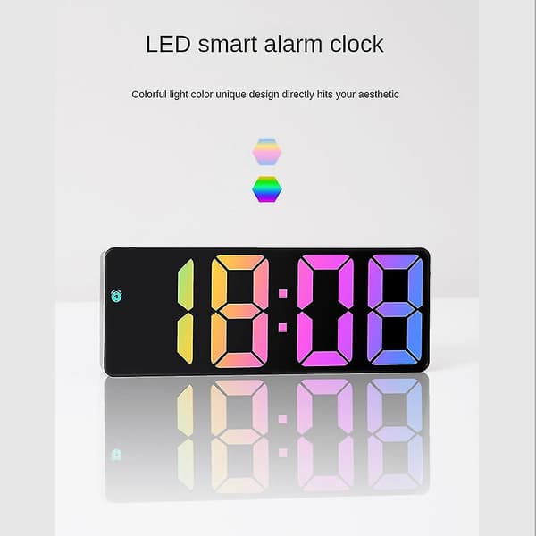 Digitalt larm C Font Mode Table C Snooze 12/24h Electronic LED Cs, C
