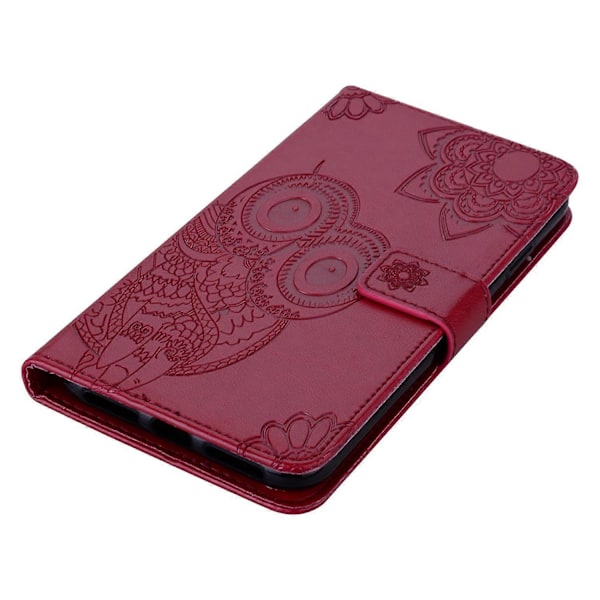 Til Samsung Galaxy A05 4G Etui Ugle Præget PU Læder Anti-drop Telefon Wallet Cover Multicolor Style F