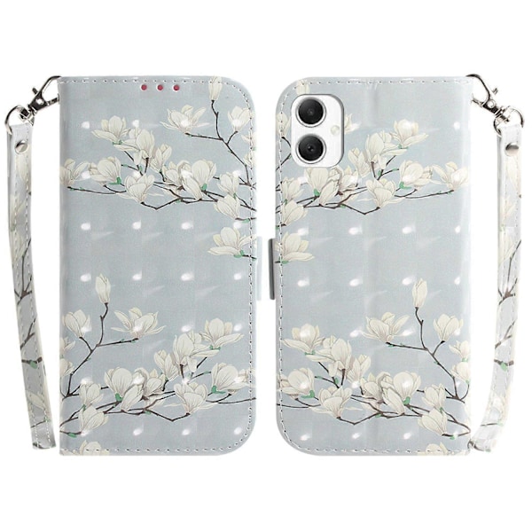 Til Samsung Galaxy A06 Etui Mønstertryk Læder Wallet Telefon Cover Multicolor Style D